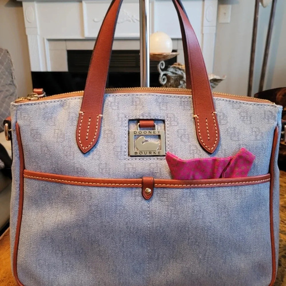 Dooney & Bourke Other - Dooney & Bourke Blue Denim Tote Bag